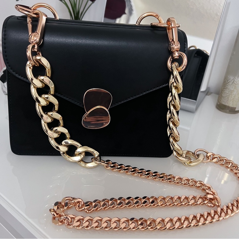 Charles & Keith: Metal Push Lock Front Flap Crossbody Bag